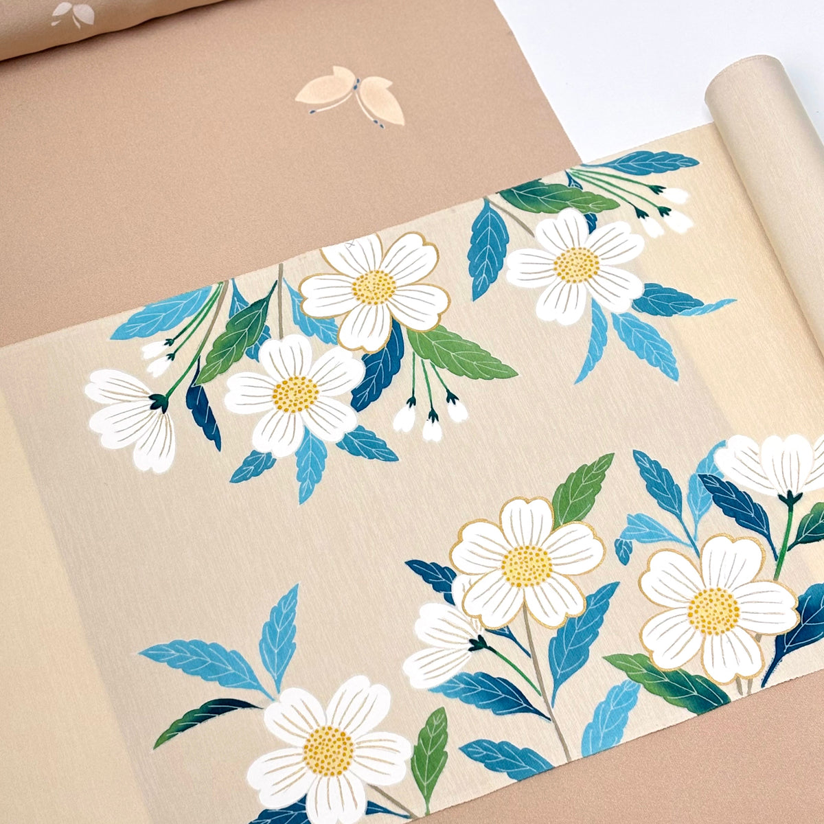 pecochanページ‼️作り帯 九寸名古屋帯 工芸キモノ 野口「枝垂れ桜」 – 着物道楽みなとや