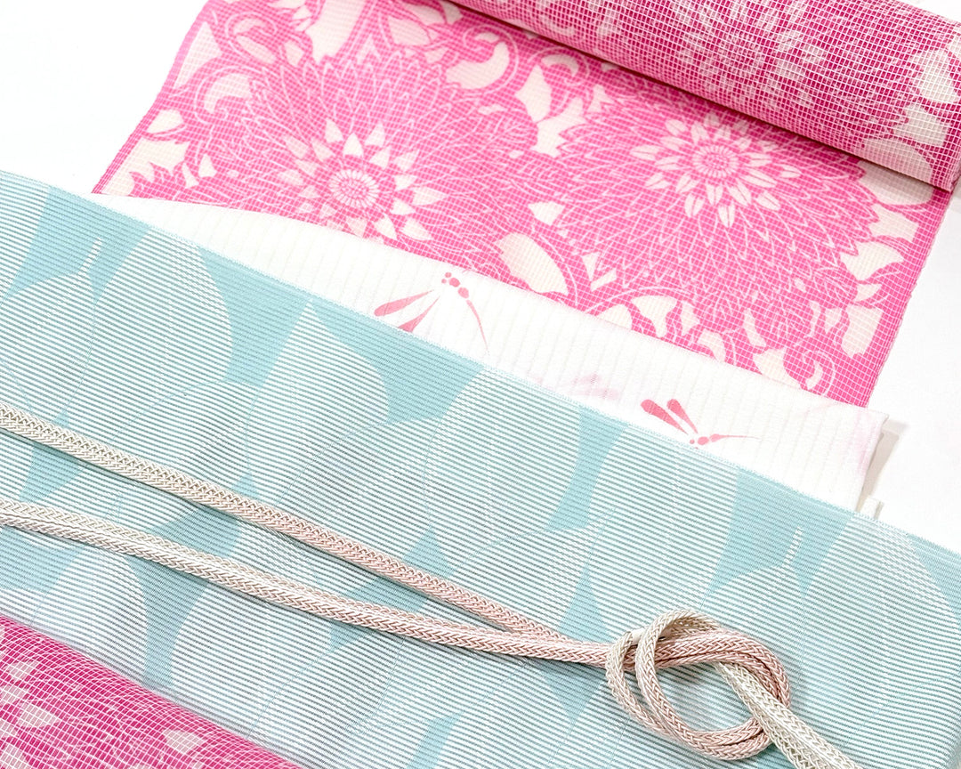 絹紅梅　浴衣 お仕立代込み価格 送料無料 絹紅梅小紋 女性用 竺仙鑑製 高級