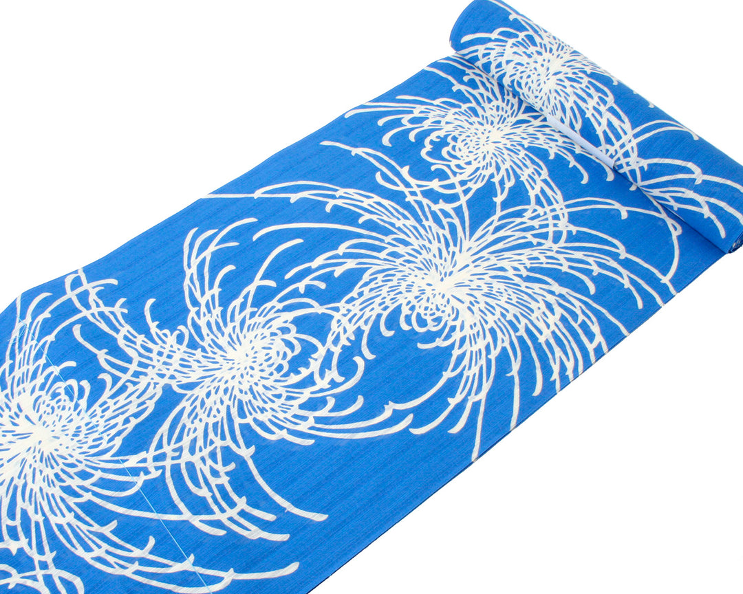 竺仙　紬浴衣（キングサイズ）乱菊 竺仙 紬浴衣（キングサイズ）乱菊 浴衣 かげろう地染 乱菊