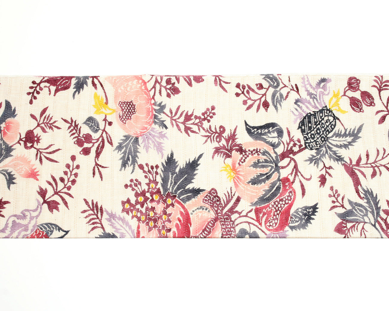 別注品本麻手描き染九寸名古屋帯「更紗の集い」竺仙単衣・夏5321