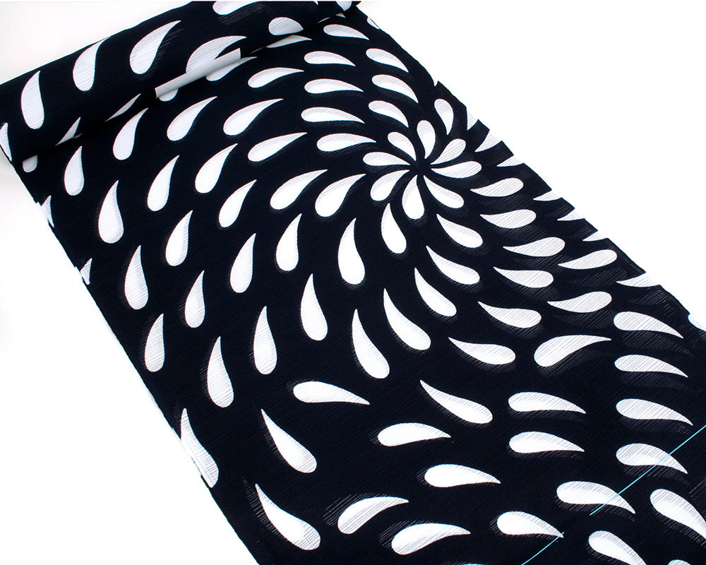 浴衣 綿絽 大むじな菊 – 着物道楽みなとや